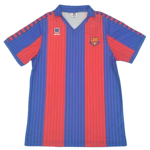 maillot homme domicile fc barcelone 1991-1992 rouge bleu