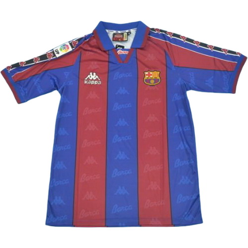 maillot homme domicile fc barcelone 1996-1997 rouge bleu