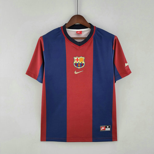 maillot homme domicile fc barcelone 1998-1999