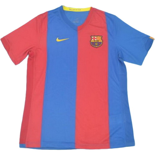 maillot homme domicile fc barcelone 2006-2007 rouge bleu