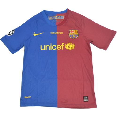 maillot homme domicile fc barcelone 2008-2009 rouge bleu