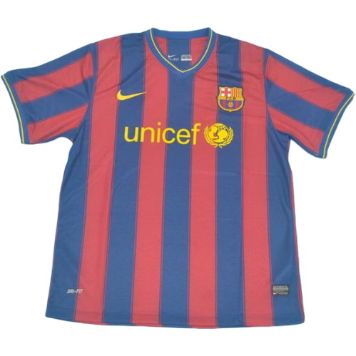 maillot homme domicile fc barcelone 2009-2010 rouge bleu