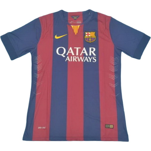 maillot homme domicile fc barcelone 2014-2015 rouge bleu