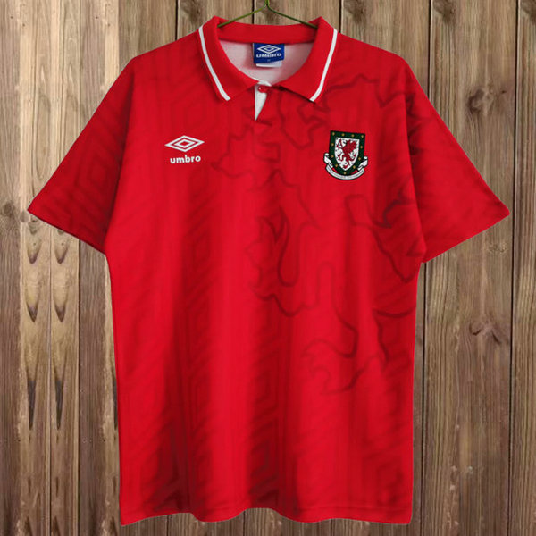 maillot homme domicile galles 1992-1994 rouge