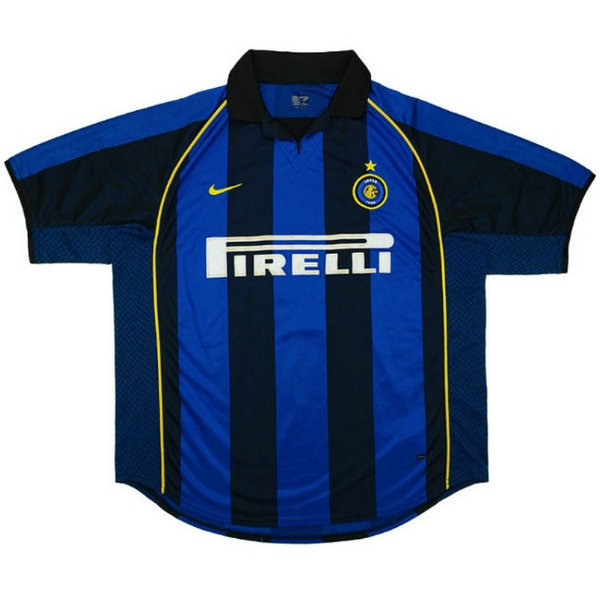 maillot homme domicile inter milan 2001-2002 bleu