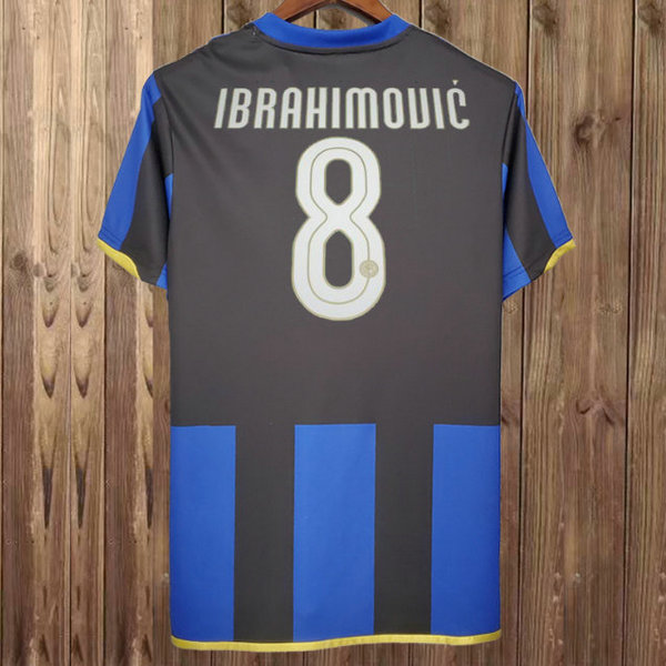 maillot homme domicile inter milan 2008-2009 ibrahimouic 8 bleu