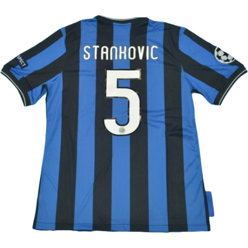 maillot homme domicile inter milan ucl 2010-2011 stankovic 5 bleu