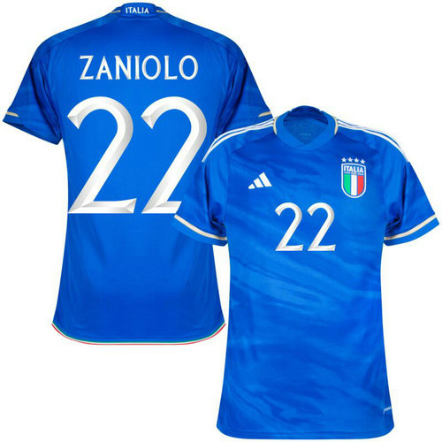 maillot homme domicile italie 2023-2024 zaniolo 22 pas cher