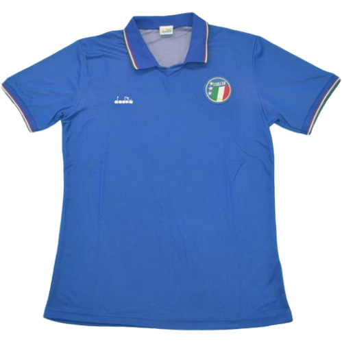 maillot homme domicile italie copa mundial 1990 bleu