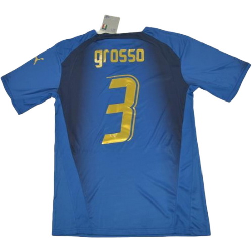 maillot homme domicile italie copa mundial 2006 grosso 3 bleu