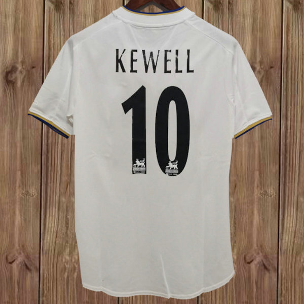 maillot homme domicile leeds united 2000-2002 kewell 10 blanc