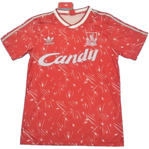 maillot homme domicile liverpool 1989-1990 rouge