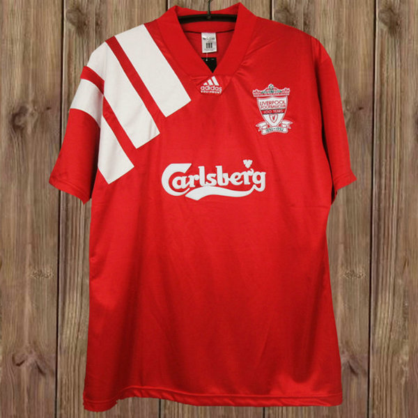 maillot homme domicile liverpool 1992-1993 rouge