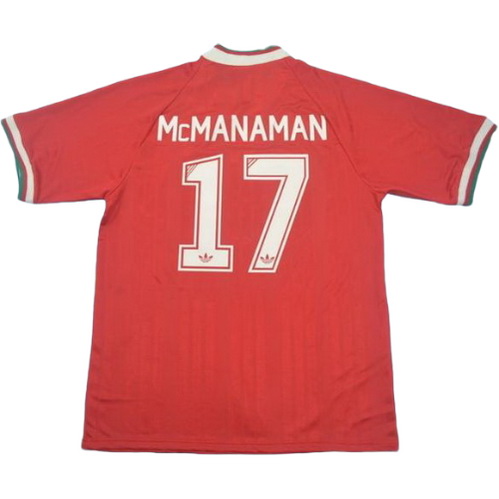 maillot homme domicile liverpool 1993-1995 mc manaman 7 rouge