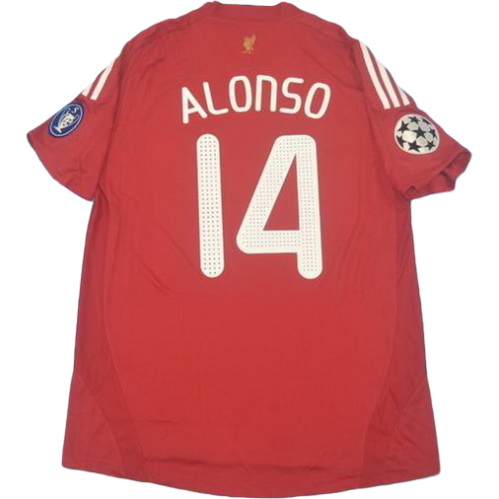 maillot homme domicile liverpool 2008-2010 alonso 14 rouge