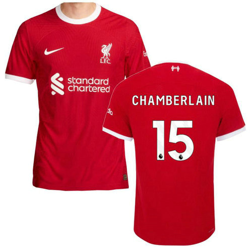maillot homme domicile liverpool 2023-2024 chamberlain 15