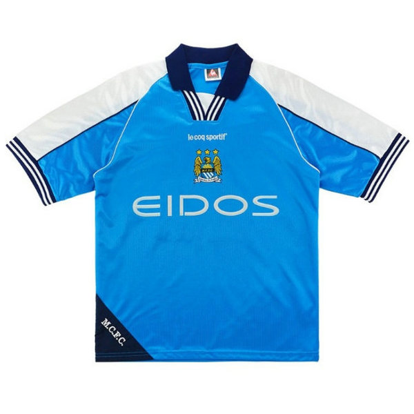 maillot homme domicile manchester city 1999-2001 bleu