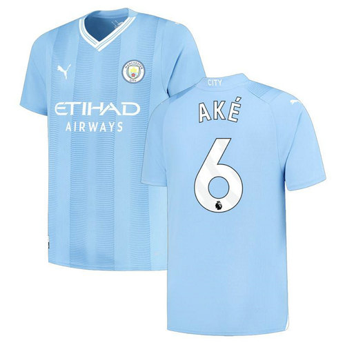maillot homme domicile manchester city 2023-2024 ake 6