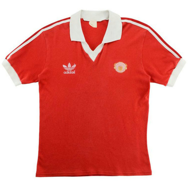 maillot homme domicile manchester united 1980-1982 rouge