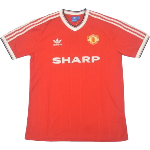 maillot homme domicile manchester united 1984 rouge