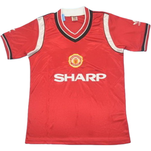 maillot homme domicile manchester united 1985-1986 rouge