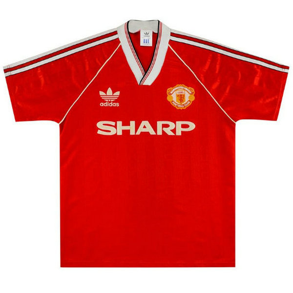 maillot homme domicile manchester united 1988-1990 rouge
