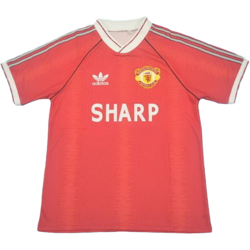 maillot homme domicile manchester united 1990-1992 rouge