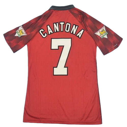 maillot homme domicile manchester united 1996 cantona 7 rouge