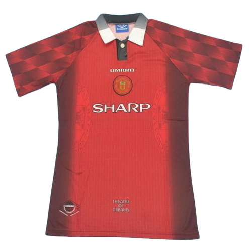 maillot homme domicile manchester united 1996 rouge