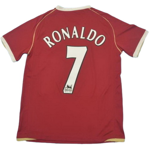 maillot homme domicile manchester united 2005-2006 ronaldo 7 rouge