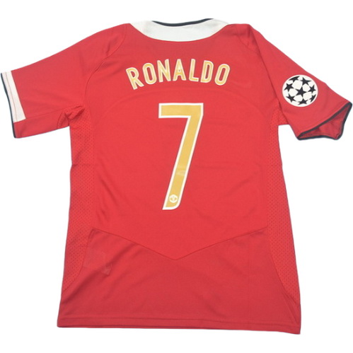 maillot homme domicile manchester united 2006-2007 ronaldo 7 rouge