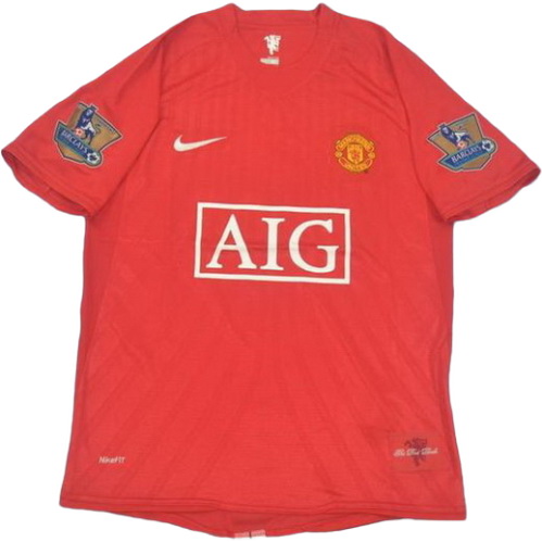 maillot homme domicile manchester united 2008-2009 rouge