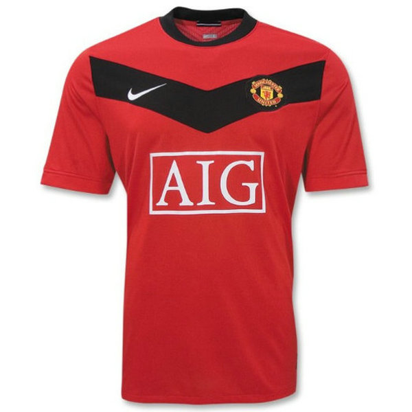 maillot homme domicile manchester united 2009-2010 rouge