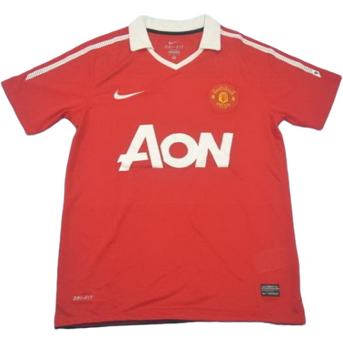 maillot homme domicile manchester united 2010-2011 rouge
