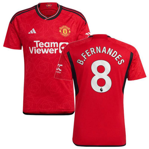 maillot homme domicile manchester united 2023-2024 b.fernandes 8