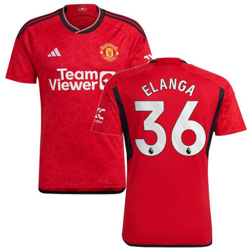 maillot homme domicile manchester united 2023-2024 elanga 36