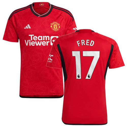 maillot homme domicile manchester united 2023-2024 fred 17