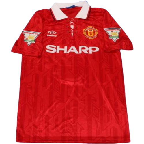 maillot homme domicile manchester united pl 1994 rouge