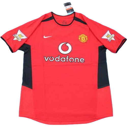 maillot homme domicile manchester united pl 2002-2004 rouge