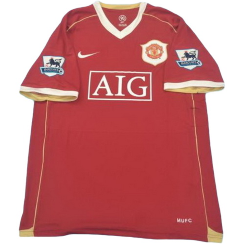 maillot homme domicile manchester united pl 2005-2006 rouge