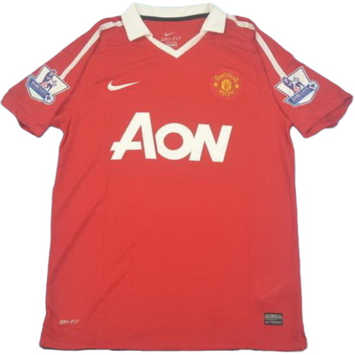 maillot homme domicile manchester united pl 2010-2011 rouge