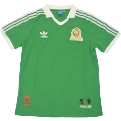 maillot homme domicile mexique copa mundial 1986 vert