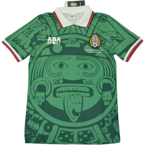 maillot homme domicile mexique copa mundial 1998 vert