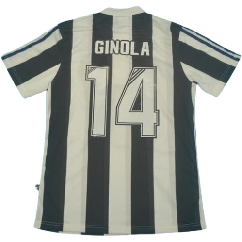 maillot homme domicile newcastle united 1995-1997 ginola 14 noir blanc