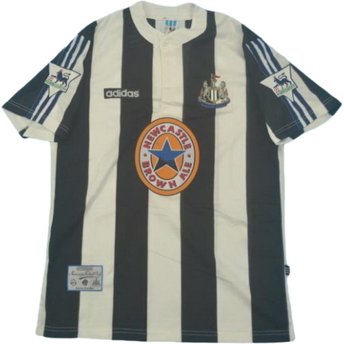 maillot homme domicile newcastle united pl 1995-1997 noir blanc