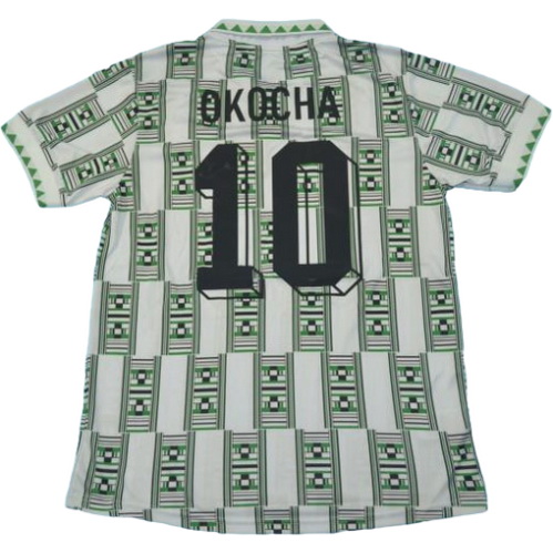 maillot homme domicile nigeria 1994-1995 okocha 10 vert