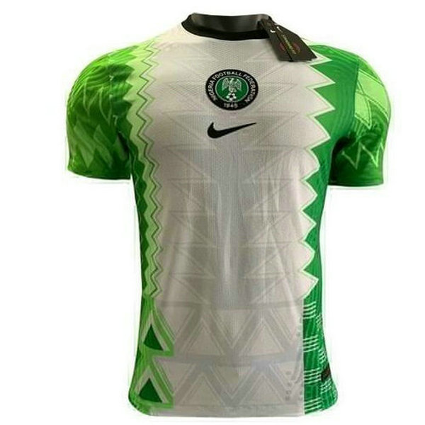 maillot homme domicile nigeria 2020 vert-blanc