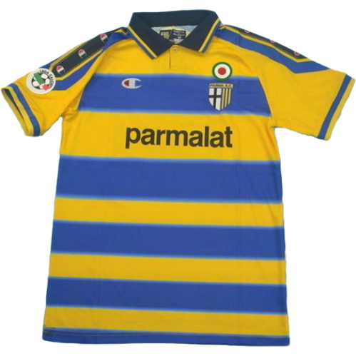 maillot homme domicile parma lega 1999-2000 jaune bleu