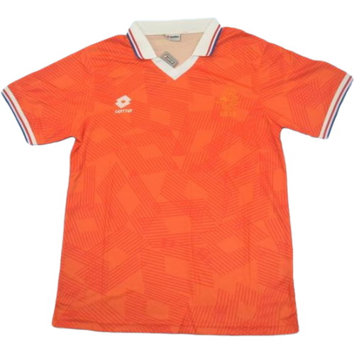 maillot homme domicile pays-bas 1991 orange