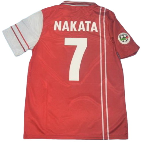maillot homme domicile perugia 1998-1999 nakata 7 rouge